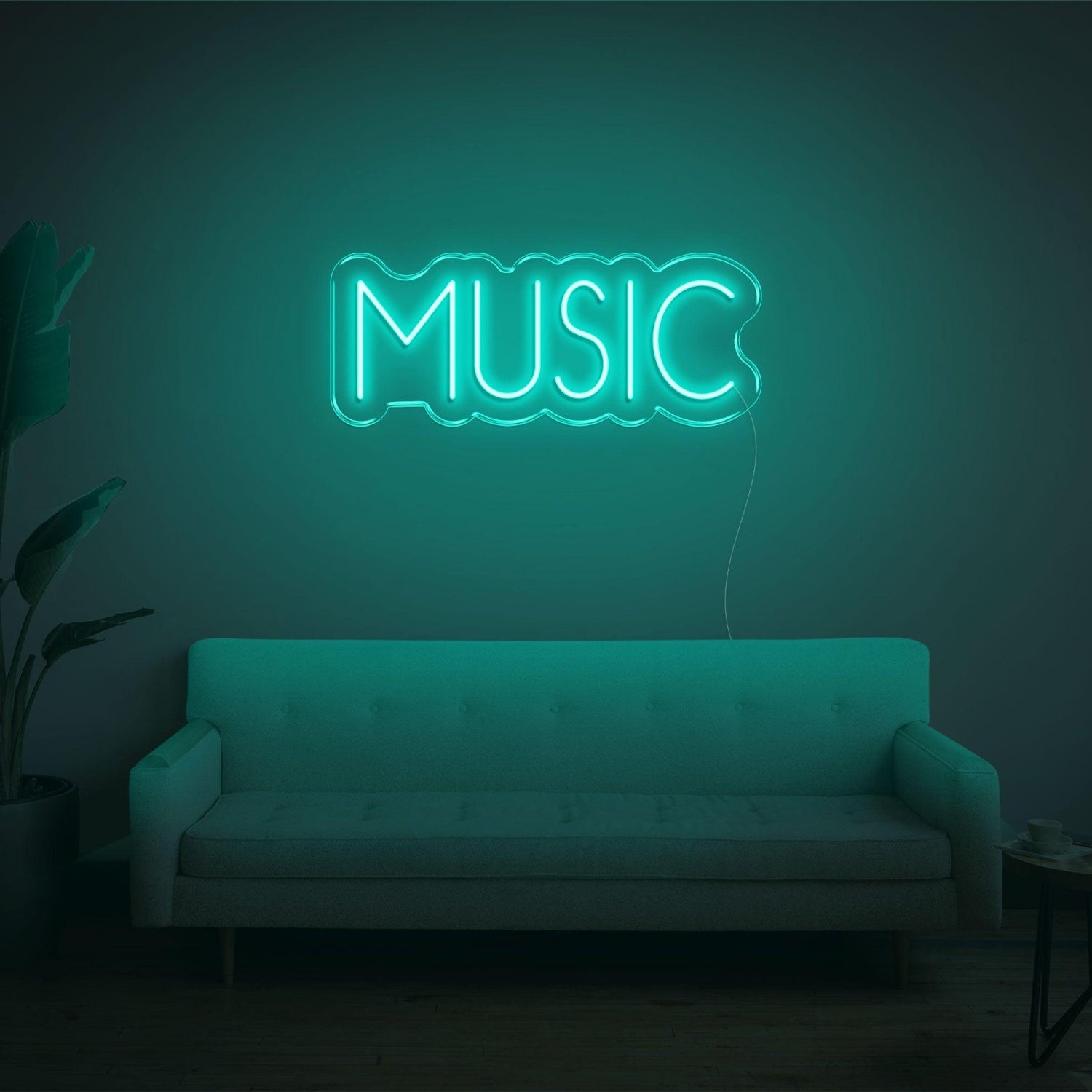 Bright Pink Music Text Led Neon Sign For Home Studio Bar Decor | Shineneon