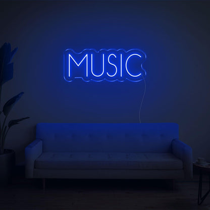 Bright Pink Music Text Led Neon Sign For Home Studio Bar Decor | Shineneon