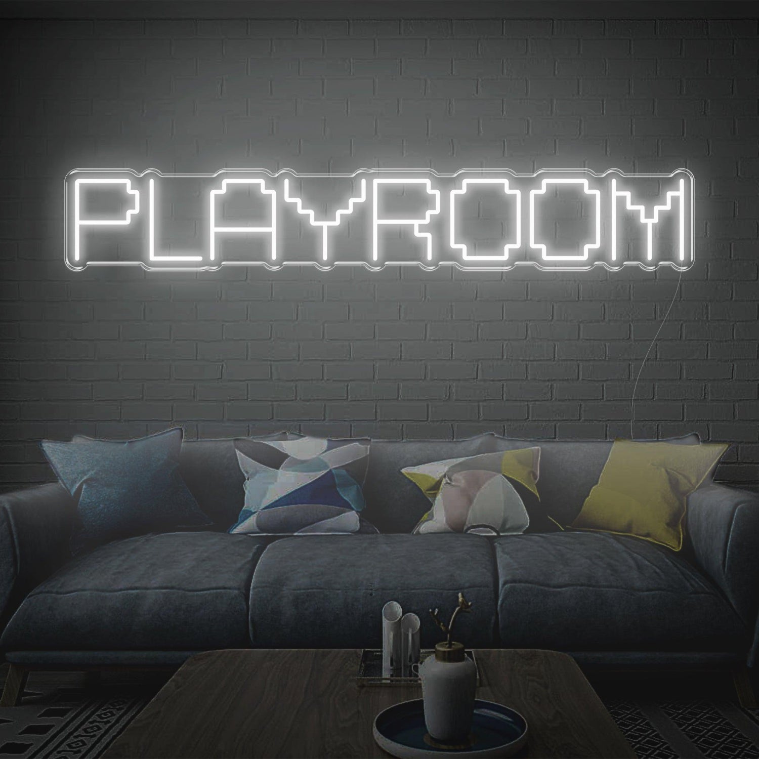 Bright Pink Pixel-Style Playroom Led Neon Sign For Game Room Decor | Shineneon