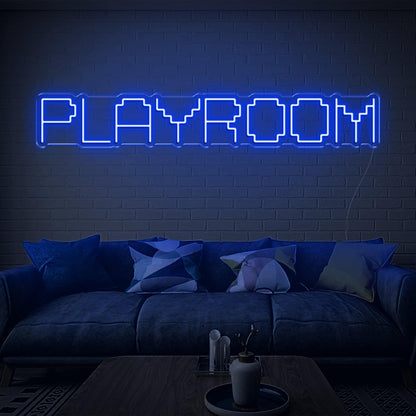 Bright Pink Pixel-Style Playroom Led Neon Sign For Game Room Decor | Shineneon