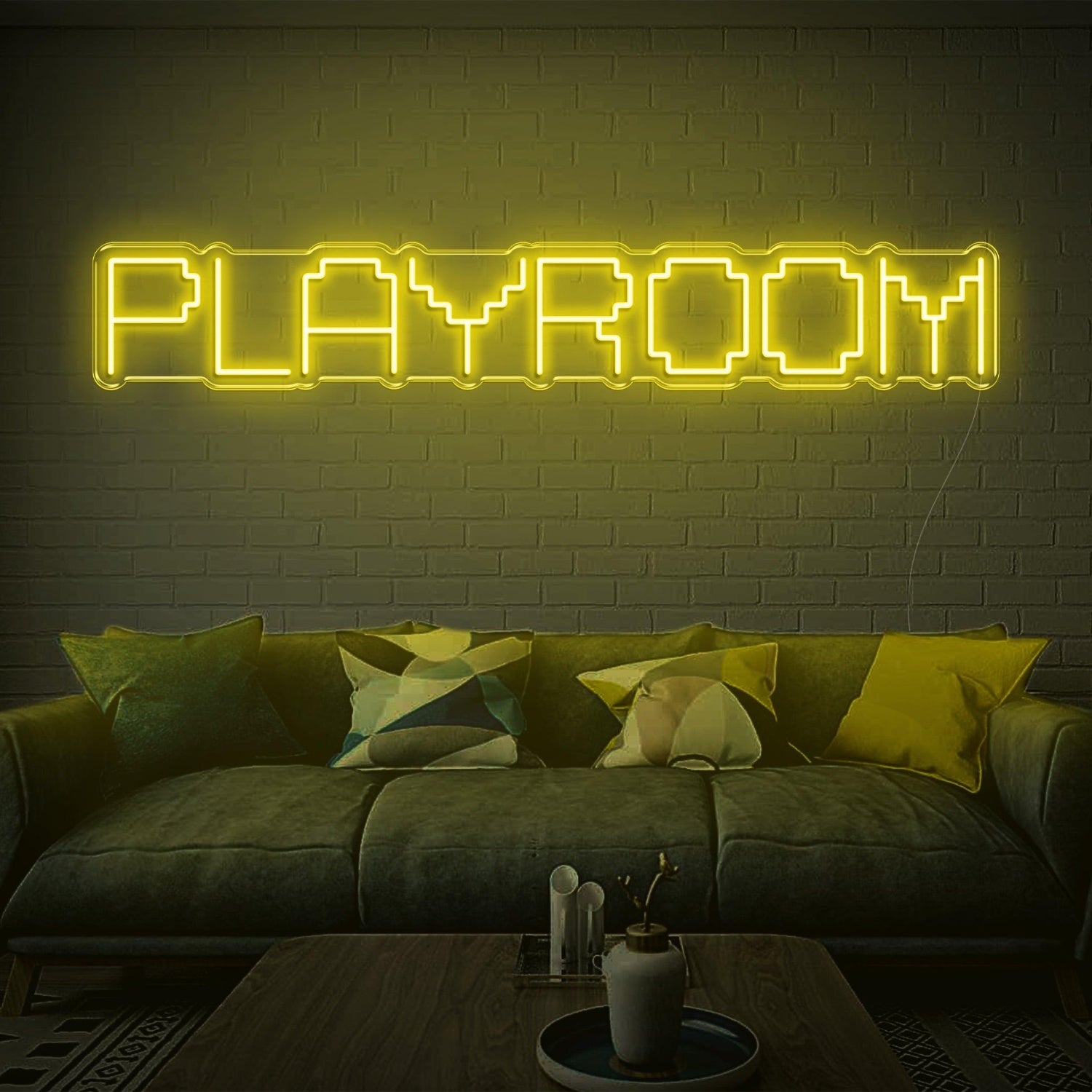 Bright Pink Pixel-Style Playroom Led Neon Sign For Game Room Decor | Shineneon