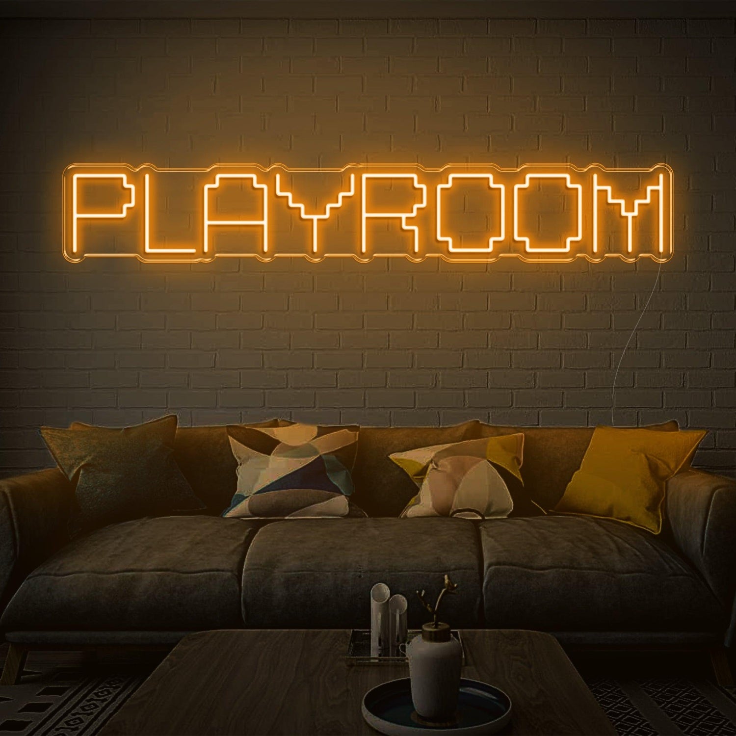Bright Pink Pixel-Style Playroom Led Neon Sign For Game Room Decor | Shineneon