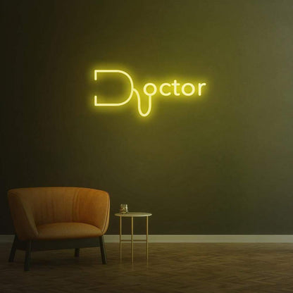 Bright Pink-Purple Doctor Led Neon Sign For Clinic Studio Decor | Shineneon