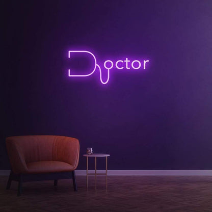 Bright Pink-Purple Doctor Led Neon Sign For Clinic Studio Decor | Shineneon