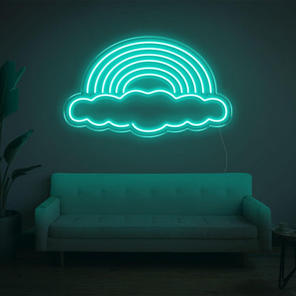 Bright Pink Rainbow Cloud Led Neon Sign For Modern Home Wall Decor | Shineneon
