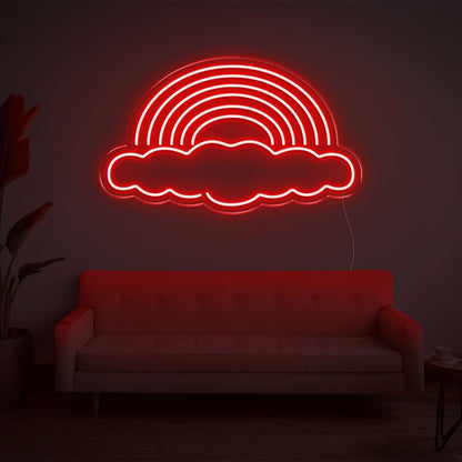 Bright Pink Rainbow Cloud Led Neon Sign For Modern Home Wall Decor | Shineneon