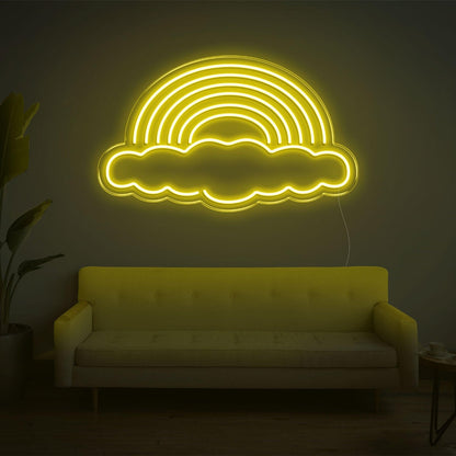 Bright Pink Rainbow Cloud Led Neon Sign For Modern Home Wall Decor | Shineneon