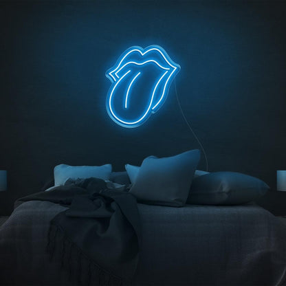 Bright Pink Rolling Stones Tongue Led Neon Sign For Rock Bedroom Decor | Shineneon