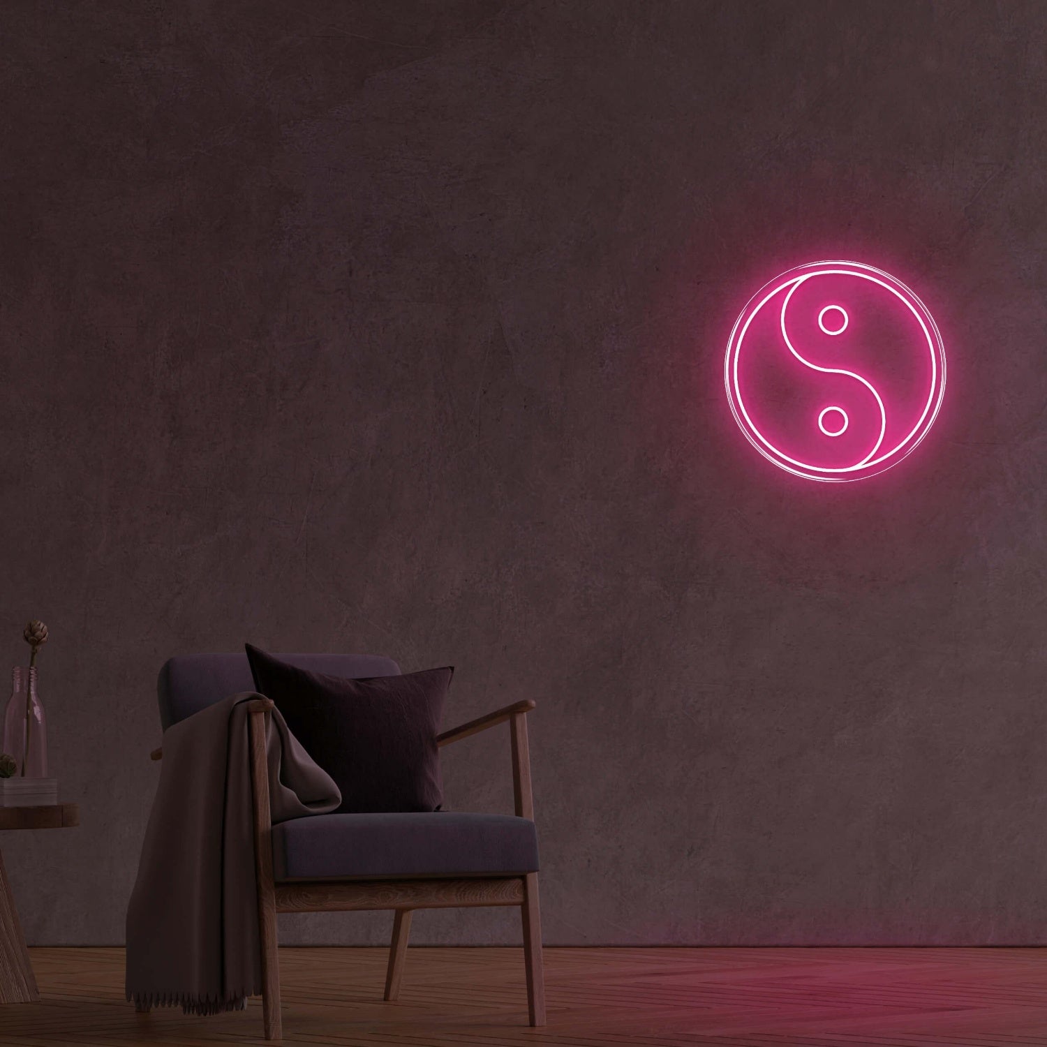 Bright Pink Yin Yang Led Neon Sign Modern Home Decor | Shineneon