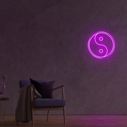 Bright Pink Yin Yang Led Neon Sign Modern Home Decor | Shineneon