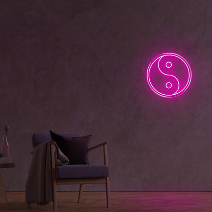 Bright Pink Yin Yang Led Neon Sign Modern Home Decor | Shineneon
