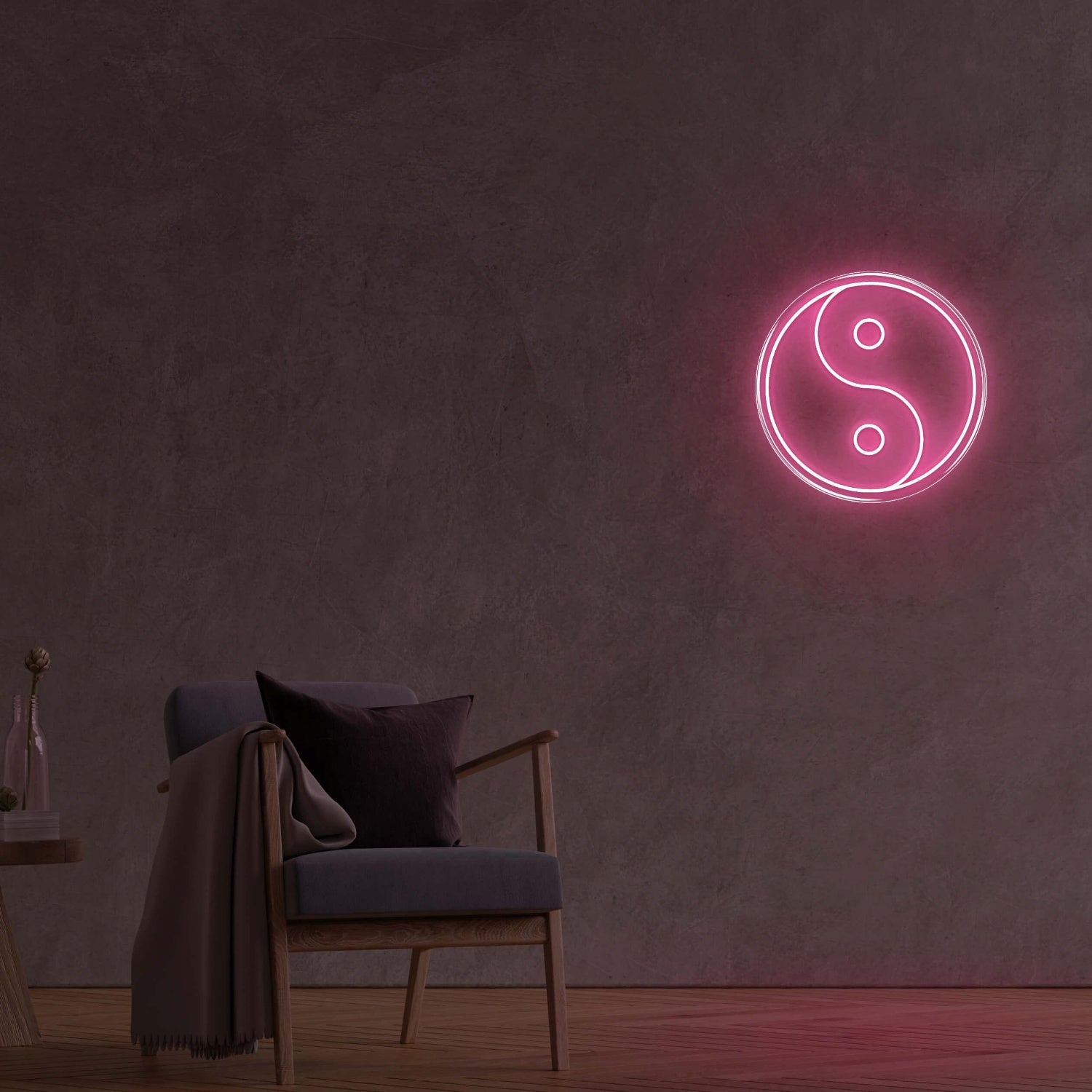 Bright Pink Yin Yang Led Neon Sign Modern Home Decor | Shineneon