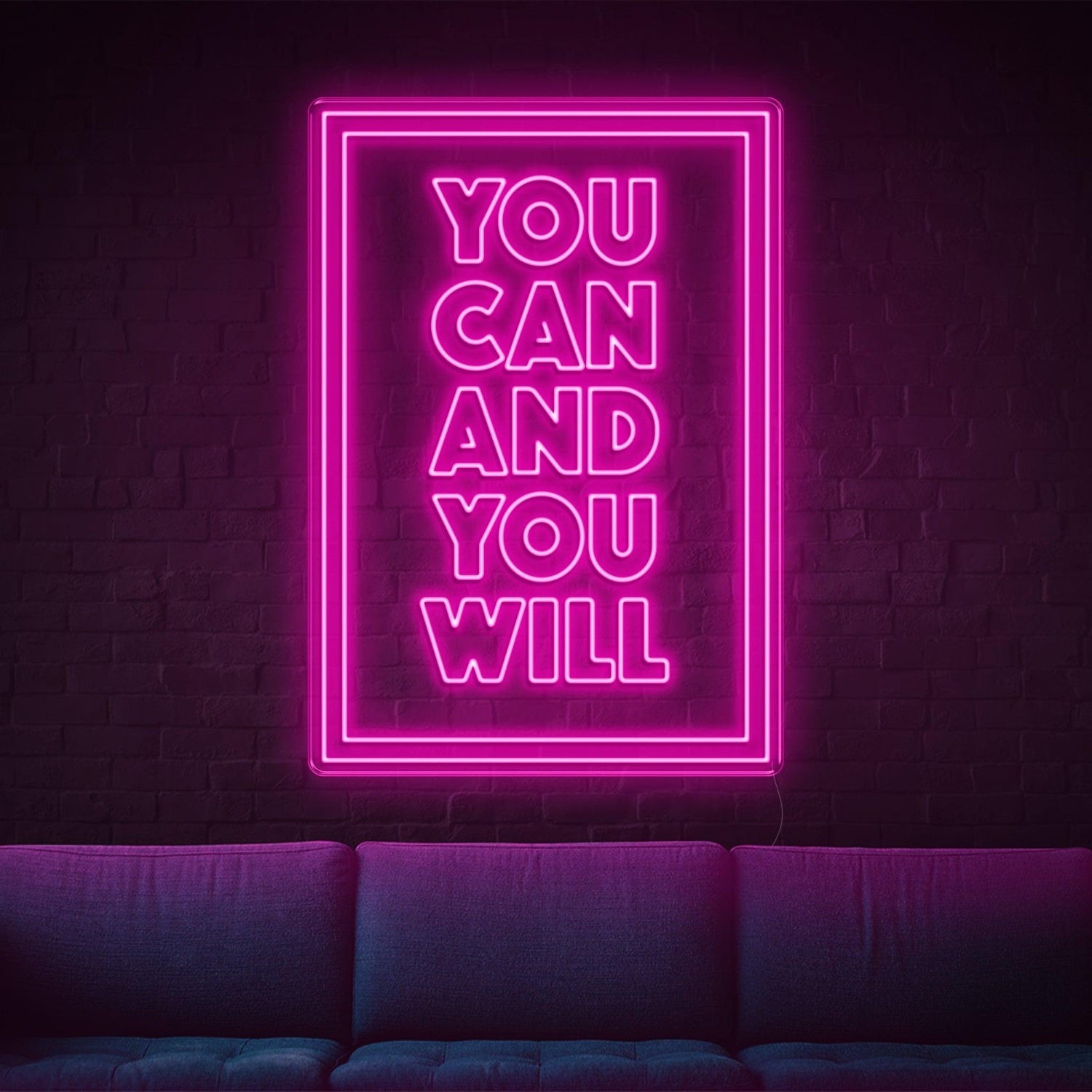 Bright Pink You Can And You Will Led Neon Sign For Home Decor | Shineneon