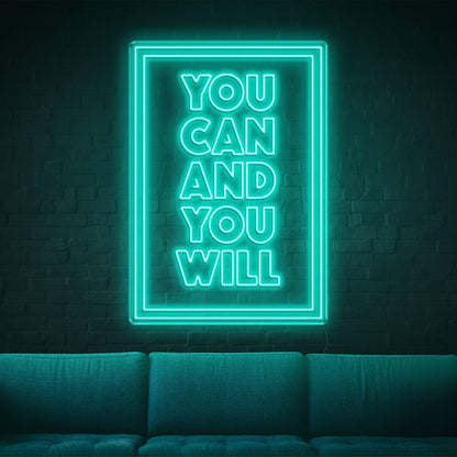 Bright Pink You Can And You Will Led Neon Sign For Home Decor | Shineneon