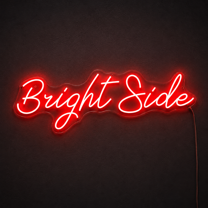 Bright Side LED Neon Sign - 02 High-Converting Product Image