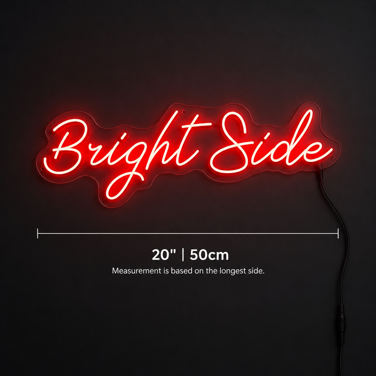 Bright Side LED Neon Sign Wall Neon Sign - 04 Size Image