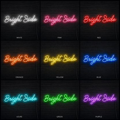 Bright Side LED Neon Sign Wall Neon Sign - 05 Color Grid