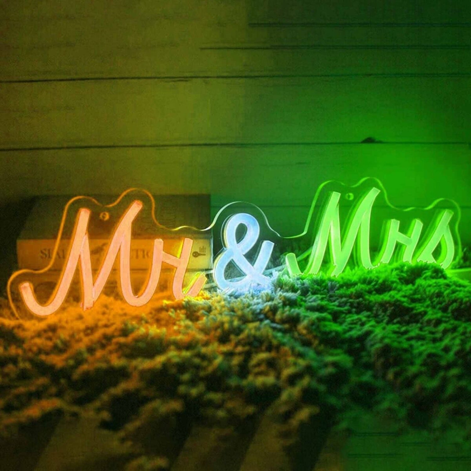 Bright Vivid Mr And Mrs Wedding Led Neon Sign | Shineneon
