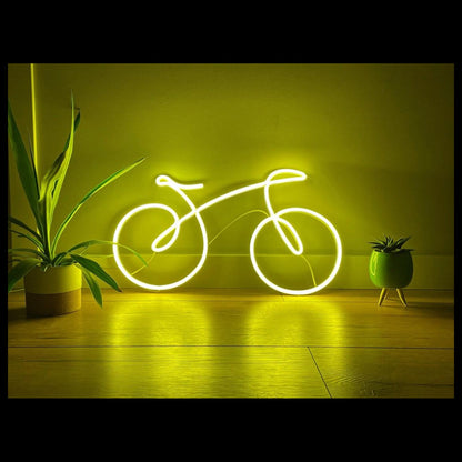 Bright Yellow Bicycle Led Neon Sign For Modern Home Decor | Shineneon