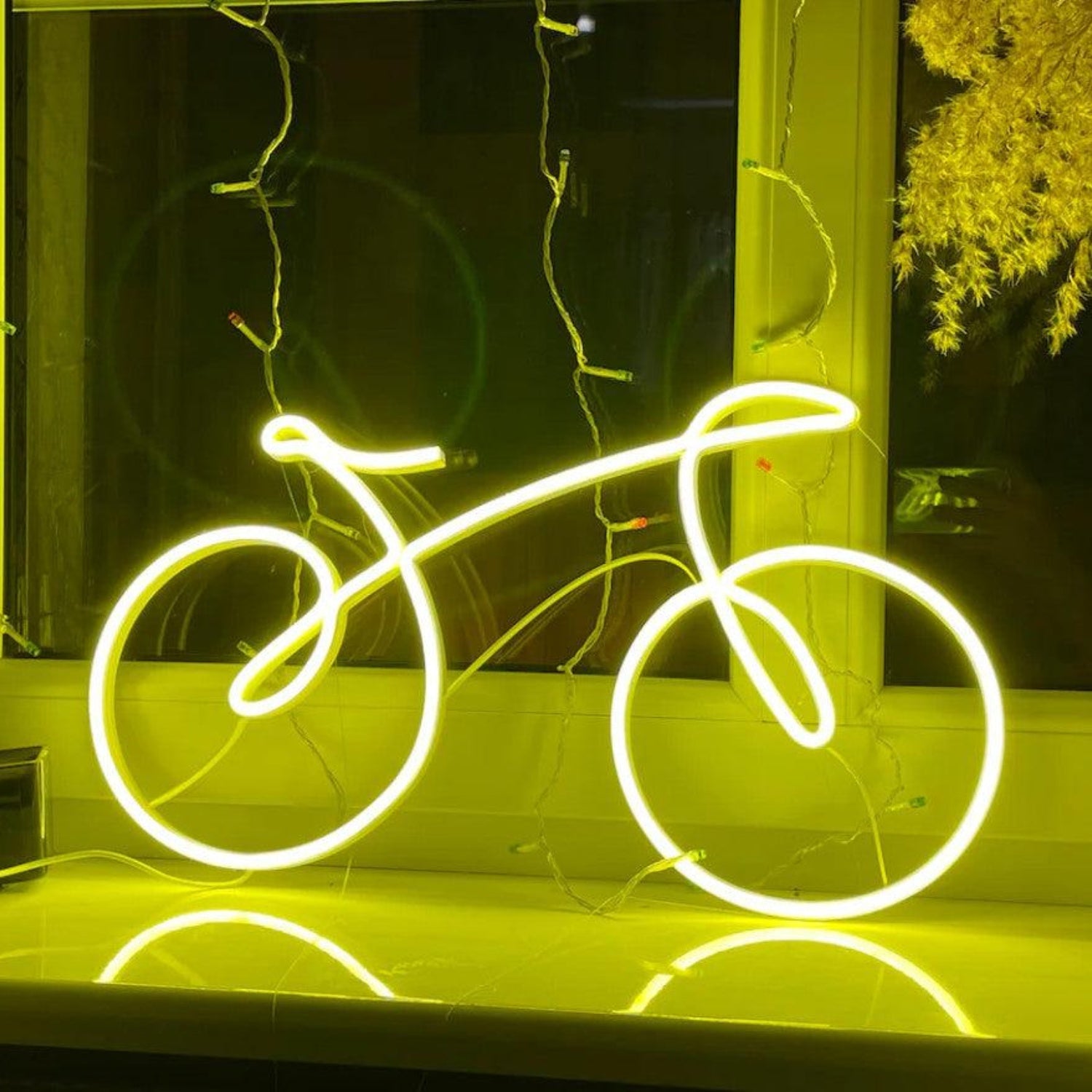 Bright Yellow Bicycle Led Neon Sign For Modern Home Decor | Shineneon