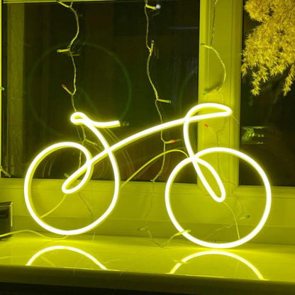 Bright Yellow Bicycle Led Neon Sign For Modern Home Decor | Shineneon