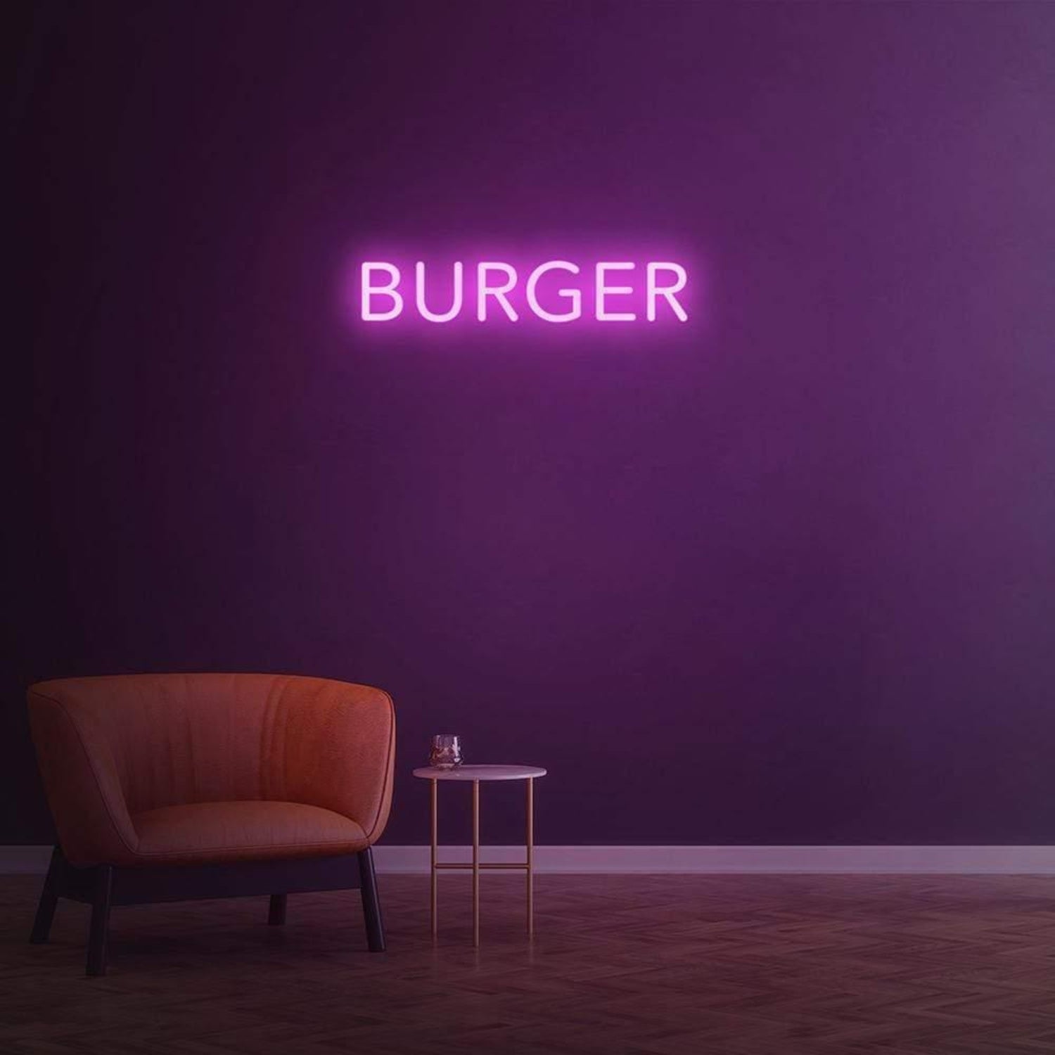 Bright Yellow Burger Led Neon Sign For Restaurant Cafe Decor | Shineneon