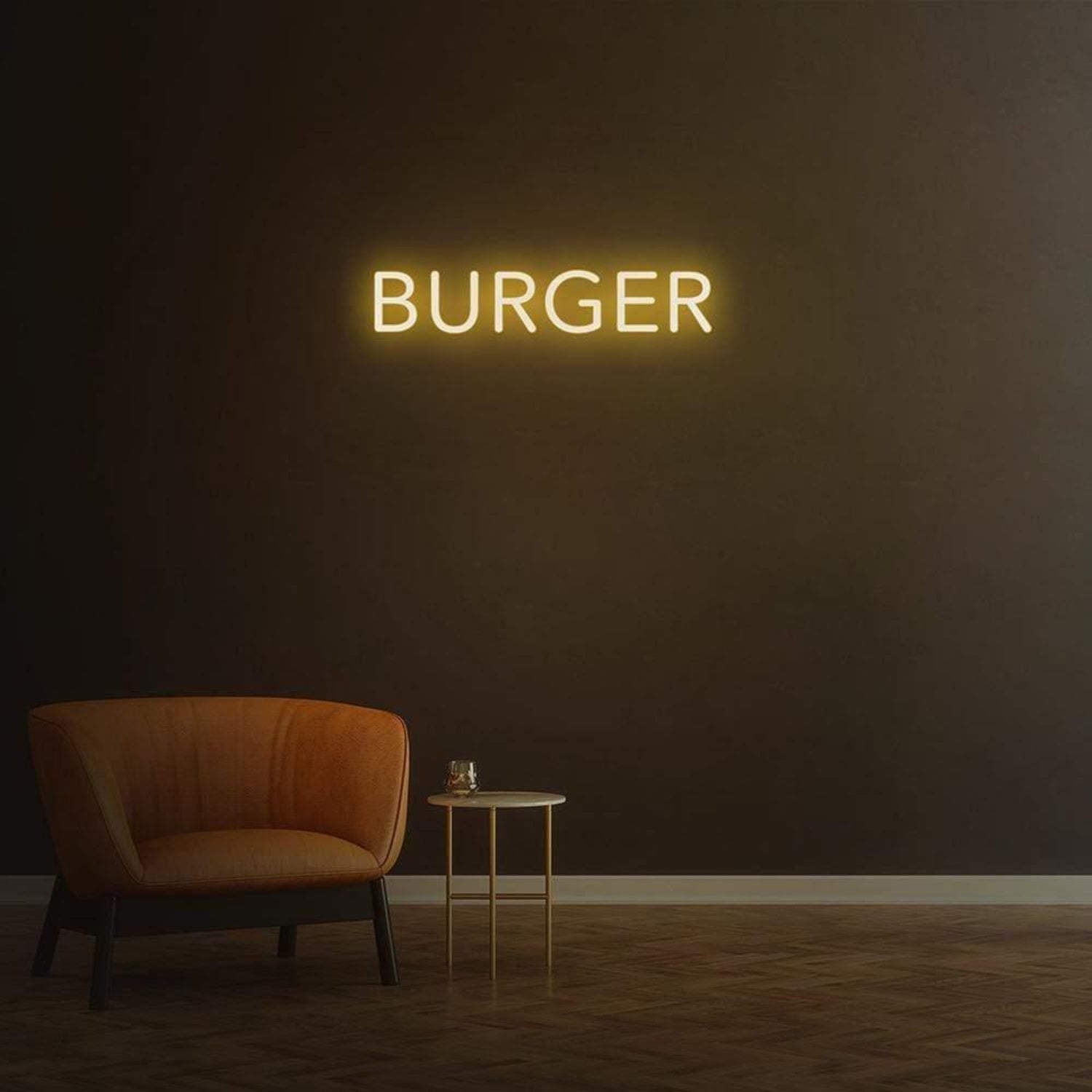 Bright Yellow Burger Led Neon Sign For Restaurant Cafe Decor | Shineneon