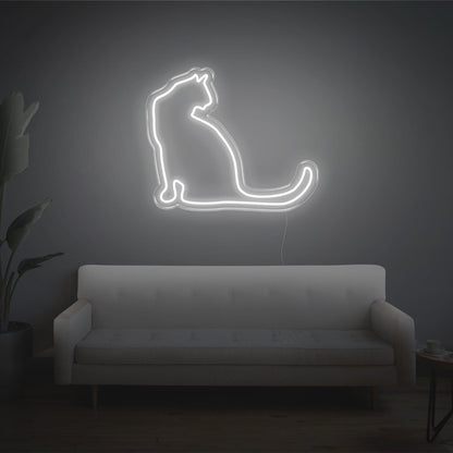 Bright Yellow Cat Silhouette Led Neon Sign Home Decor | Shineneon