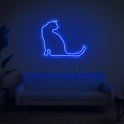 Bright Yellow Cat Silhouette Led Neon Sign Home Decor | Shineneon