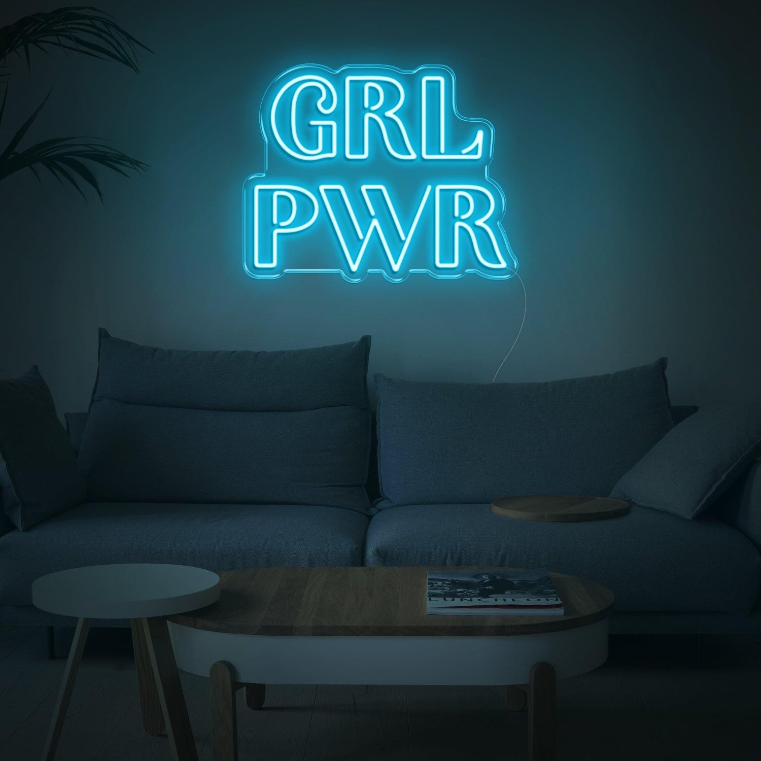 Bright Yellow Grl Pwr Led Neon Sign For Home Decor And Feminine Spaces | Shineneon