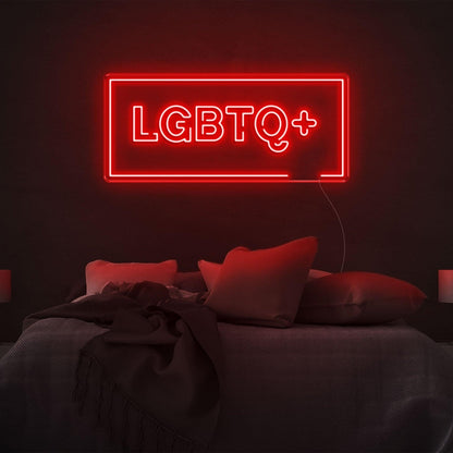 Bright Yellow Lgbtq+ Led Neon Sign For Bedroom Decor | Shineneon
