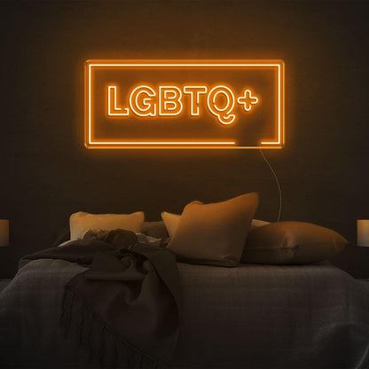 Bright Yellow Lgbtq+ Led Neon Sign For Bedroom Decor | Shineneon