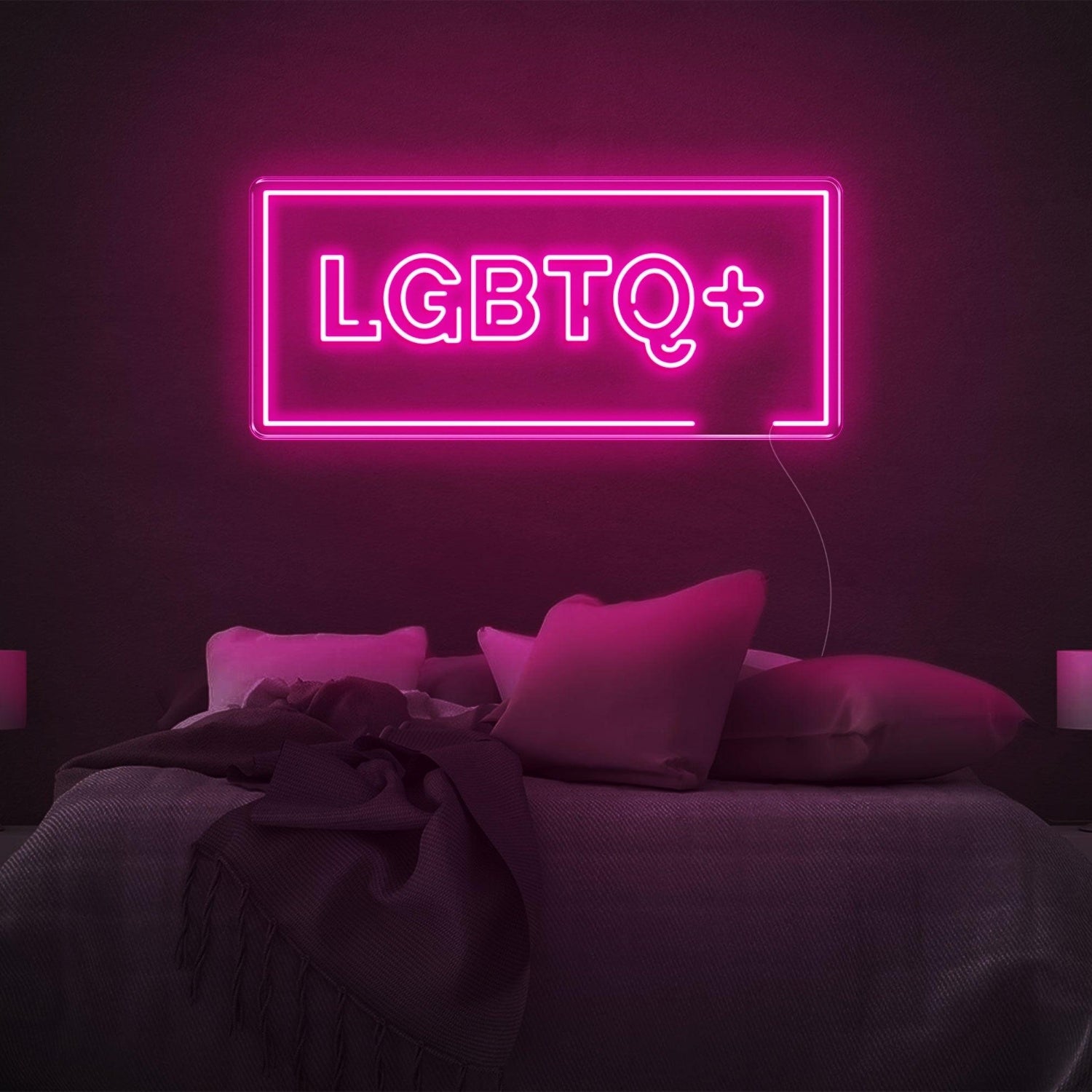Bright Yellow Lgbtq+ Led Neon Sign For Bedroom Decor | Shineneon
