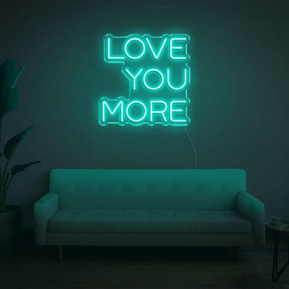 Bright Yellow Love You More Led Neon Sign For Bedroom Living Room Home Decor | Shineneon