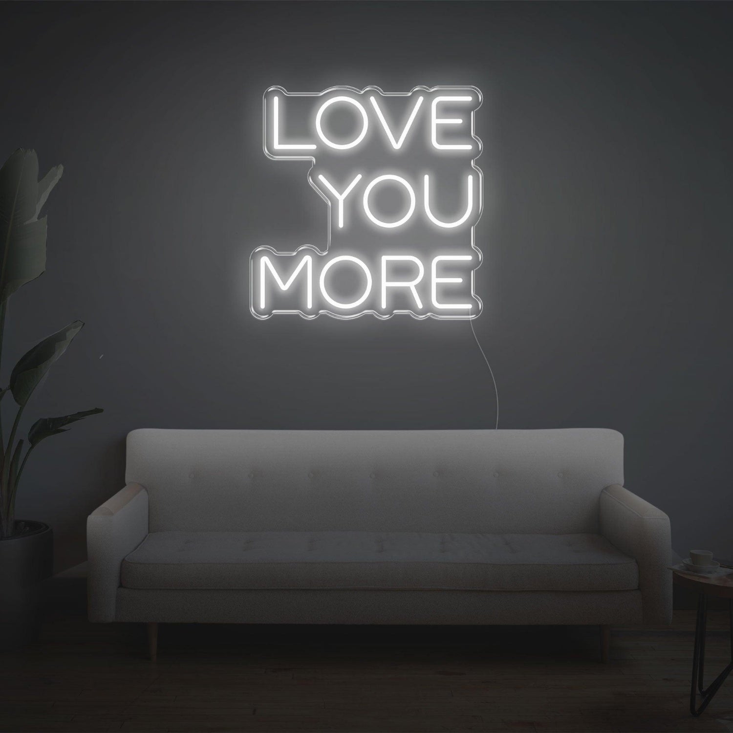 Bright Yellow Love You More Led Neon Sign For Bedroom Living Room Home Decor | Shineneon