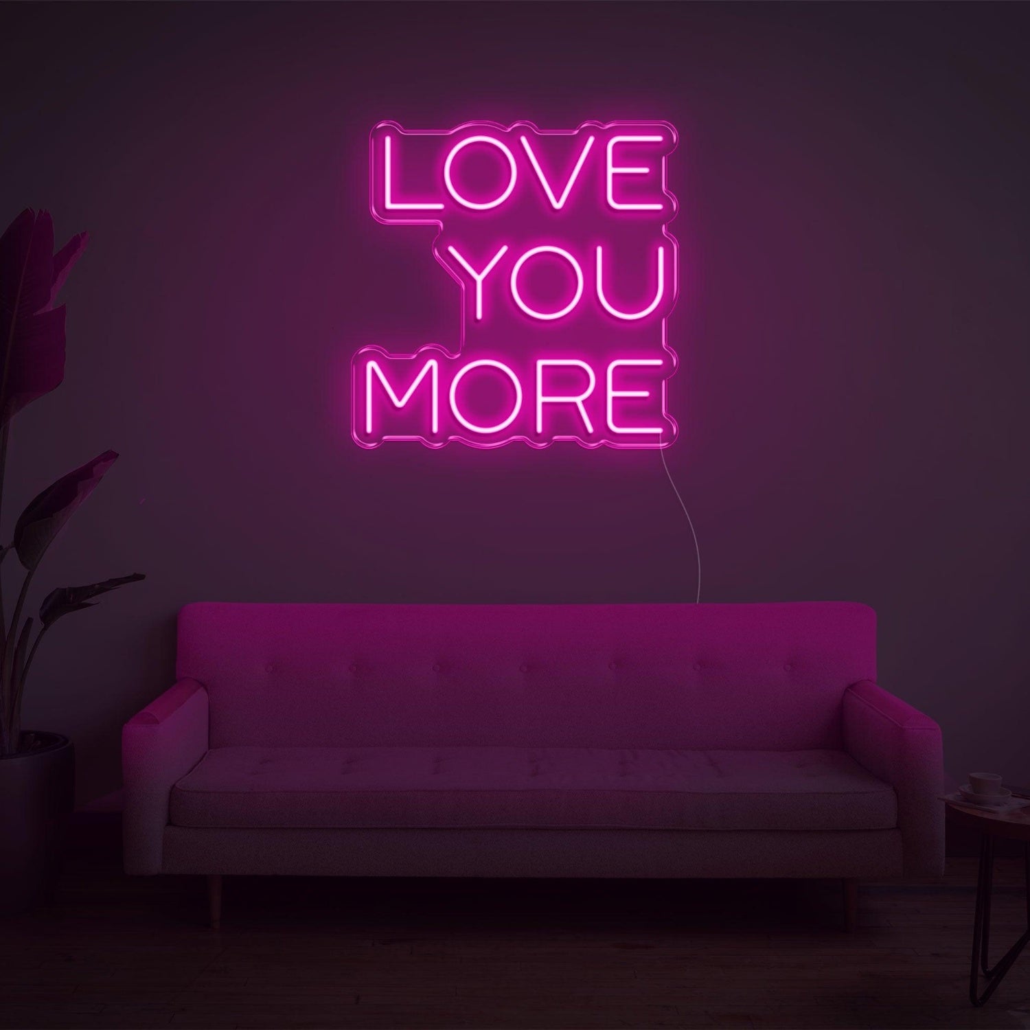 Bright Yellow Love You More Led Neon Sign For Bedroom Living Room Home Decor | Shineneon
