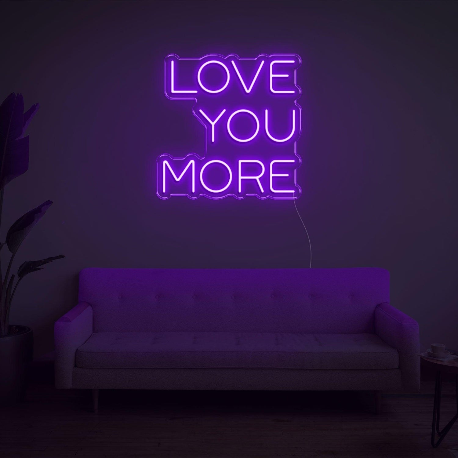 Bright Yellow Love You More Led Neon Sign For Bedroom Living Room Home Decor | Shineneon