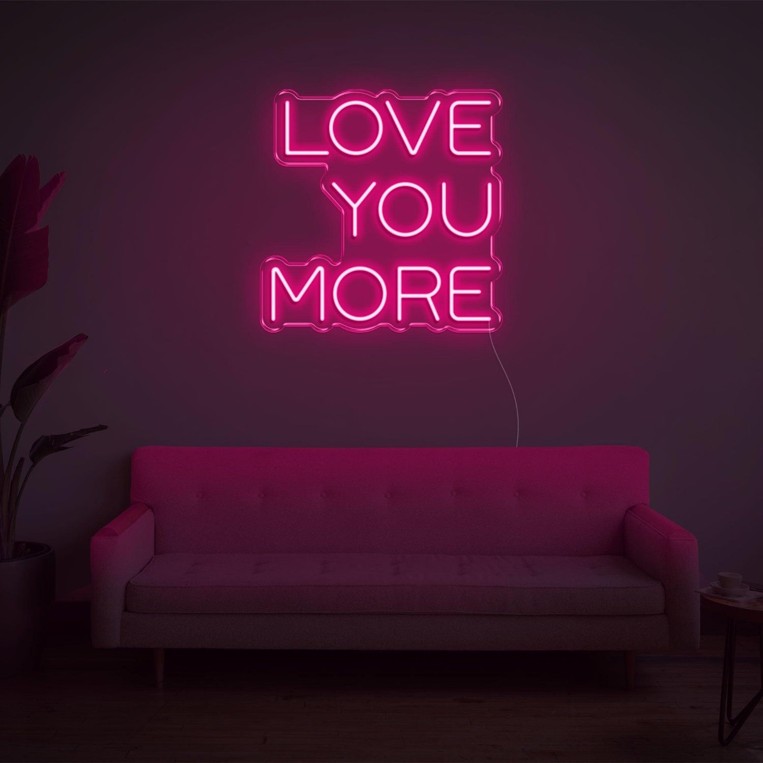 Bright Yellow Love You More Led Neon Sign For Bedroom Living Room Home Decor | Shineneon