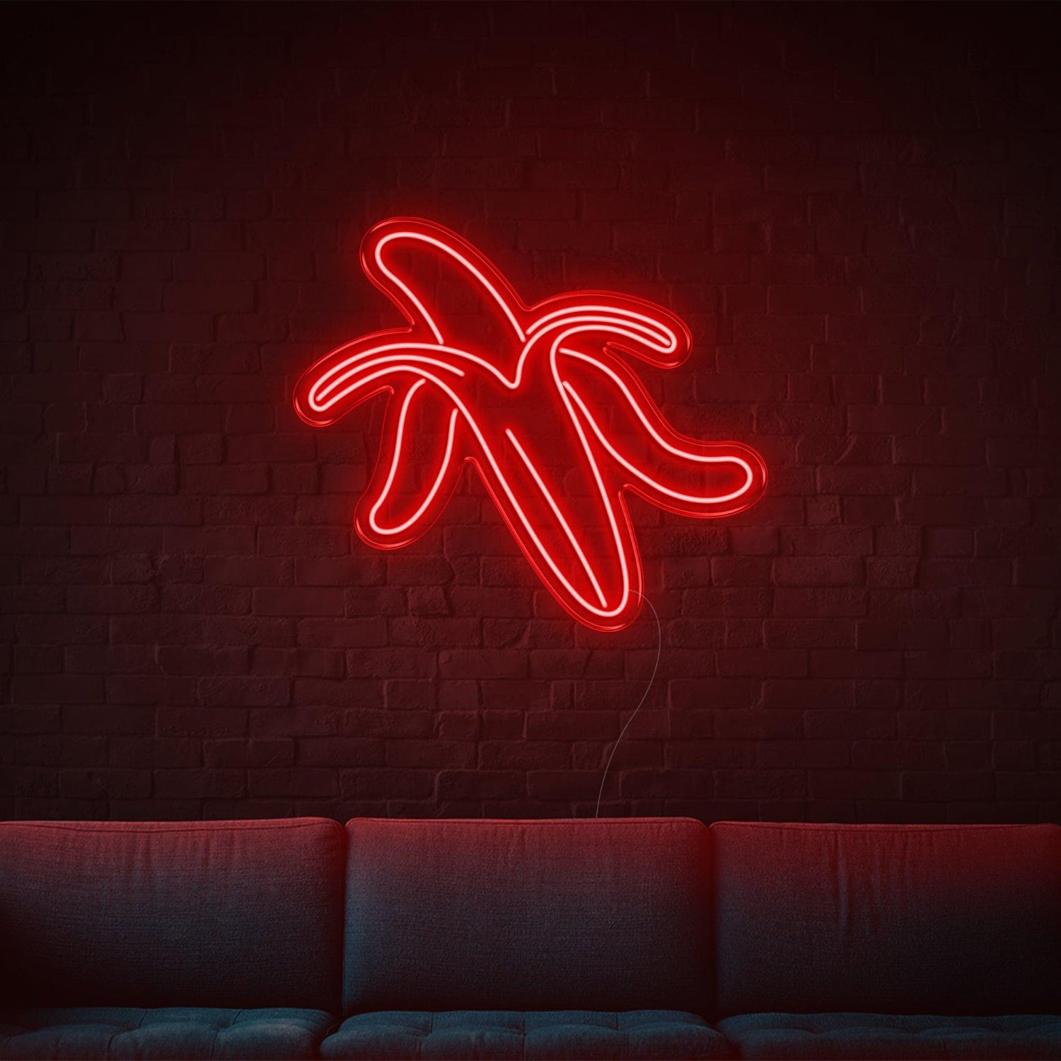 Bright Yellow Peeled Banana Led Neon Sign For Living Room Cafe Wall Decor | Shineneon