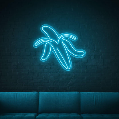 Bright Yellow Peeled Banana Led Neon Sign For Living Room Cafe Wall Decor | Shineneon