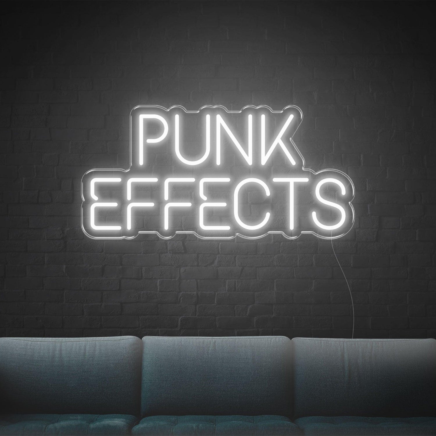 Bright Yellow Punk Effects Led Neon Sign For Home Decor | Shineneon