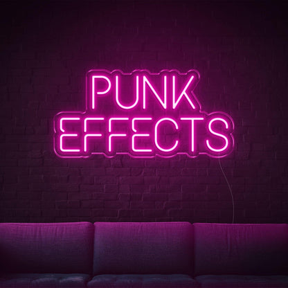 Bright Yellow Punk Effects Led Neon Sign For Home Decor | Shineneon