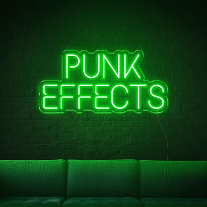 Bright Yellow Punk Effects Led Neon Sign For Home Decor | Shineneon
