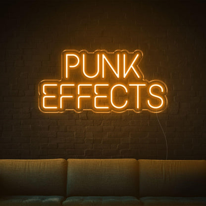 Bright Yellow Punk Effects Led Neon Sign For Home Decor | Shineneon