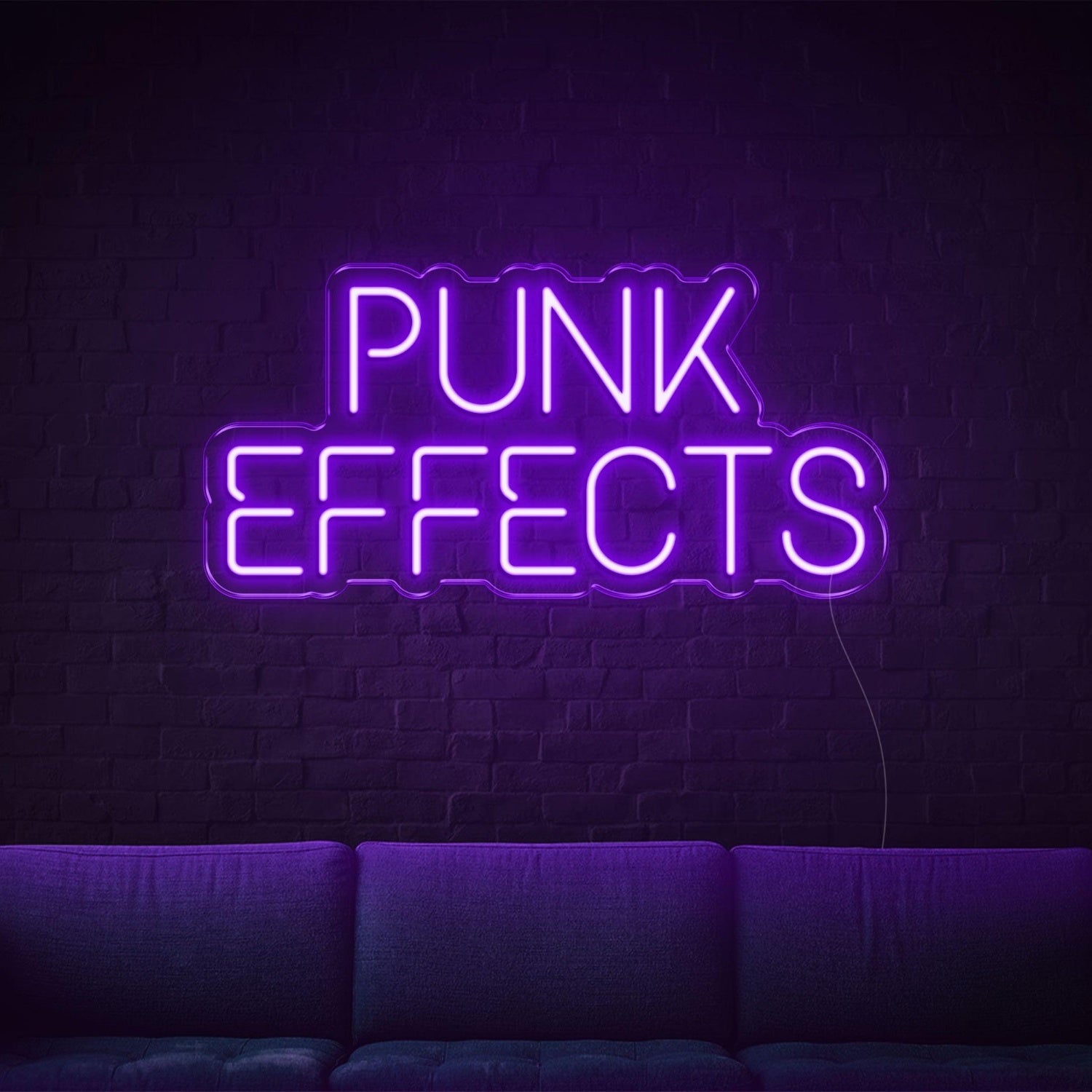 Bright Yellow Punk Effects Led Neon Sign For Home Decor | Shineneon