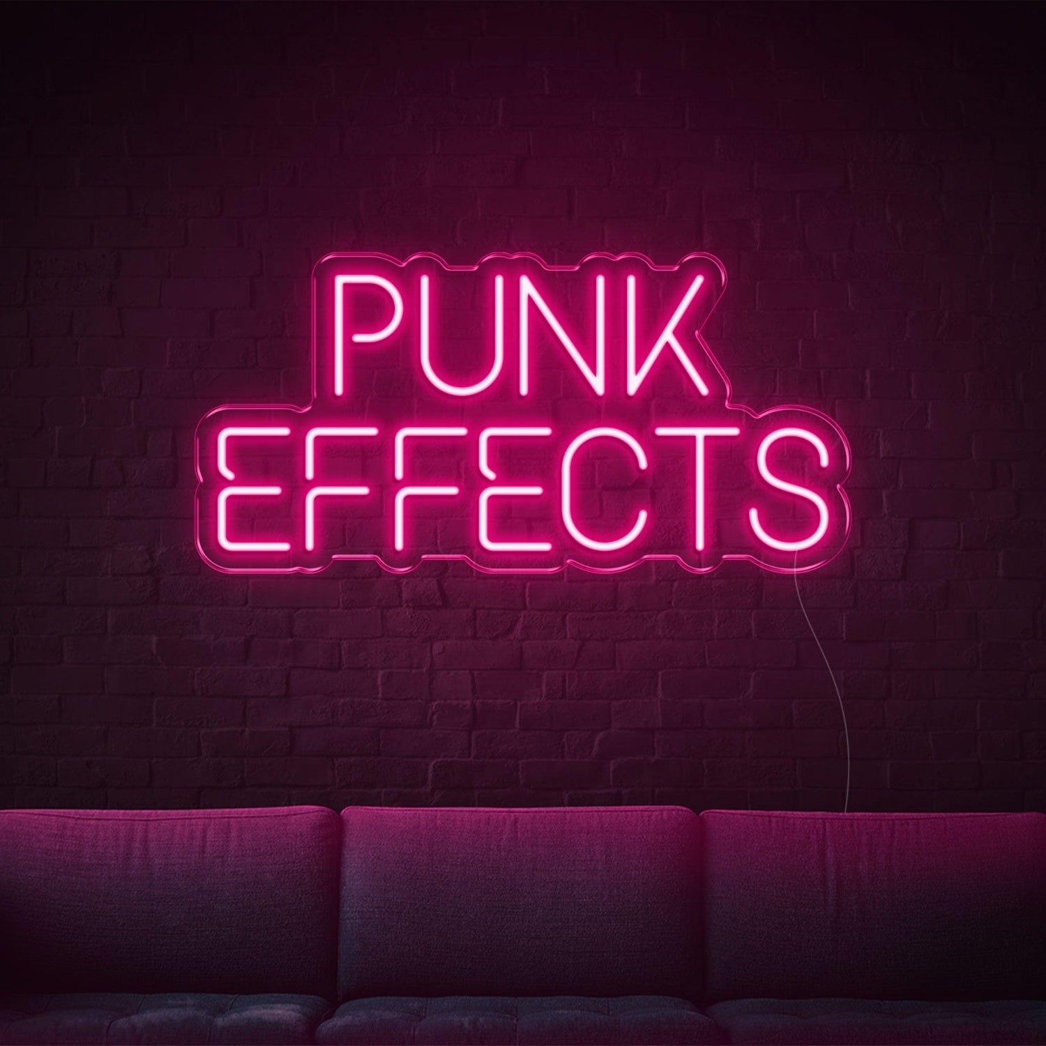 Bright Yellow Punk Effects Led Neon Sign For Home Decor | Shineneon