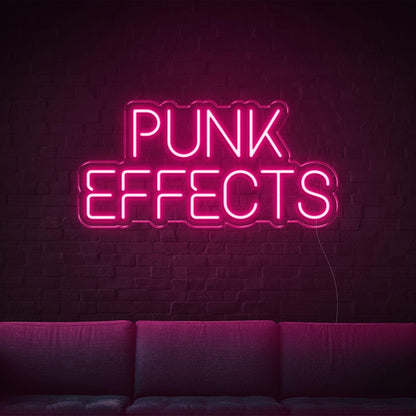Bright Yellow Punk Effects Led Neon Sign For Home Decor | Shineneon