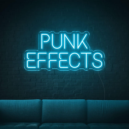 Bright Yellow Punk Effects Led Neon Sign For Home Decor | Shineneon