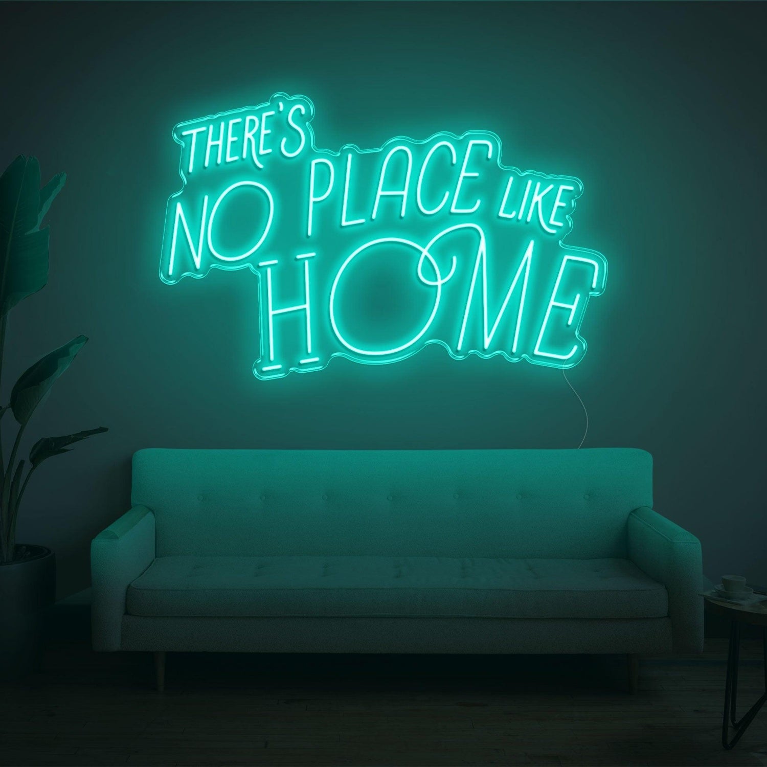 Bright Yellow Theres No Place Like Home Led Neon Sign For Home Decor | Shineneon