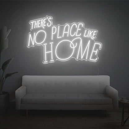 Bright Yellow Theres No Place Like Home Led Neon Sign For Home Decor | Shineneon